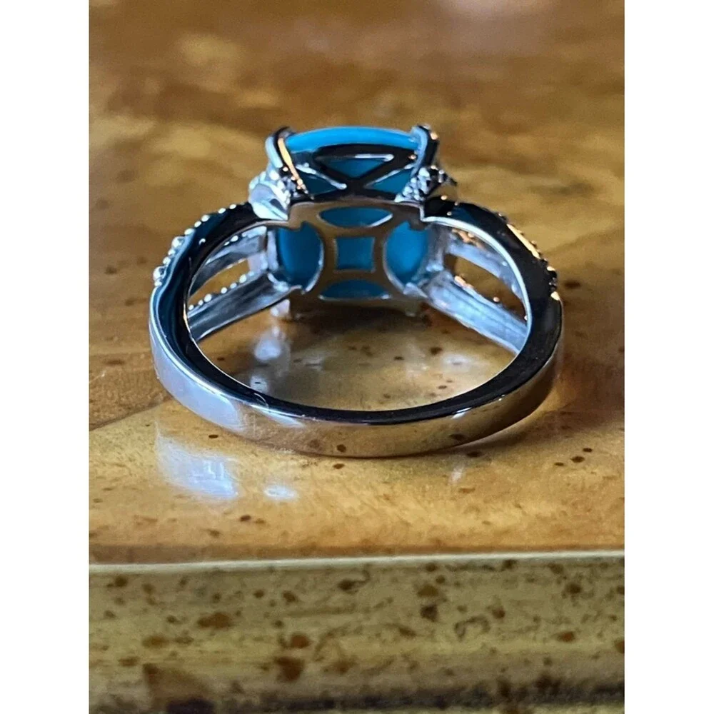 Kingman Turquoise Sterling Silver Ring Size 7